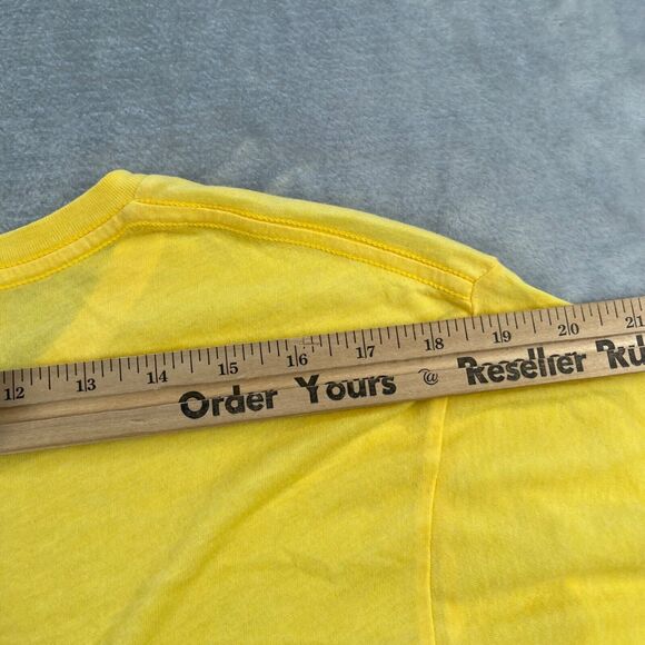 Wildfox T-shirt Medium Yellow Lifting My Glass Is My Strength Training - Picture 7 of 11